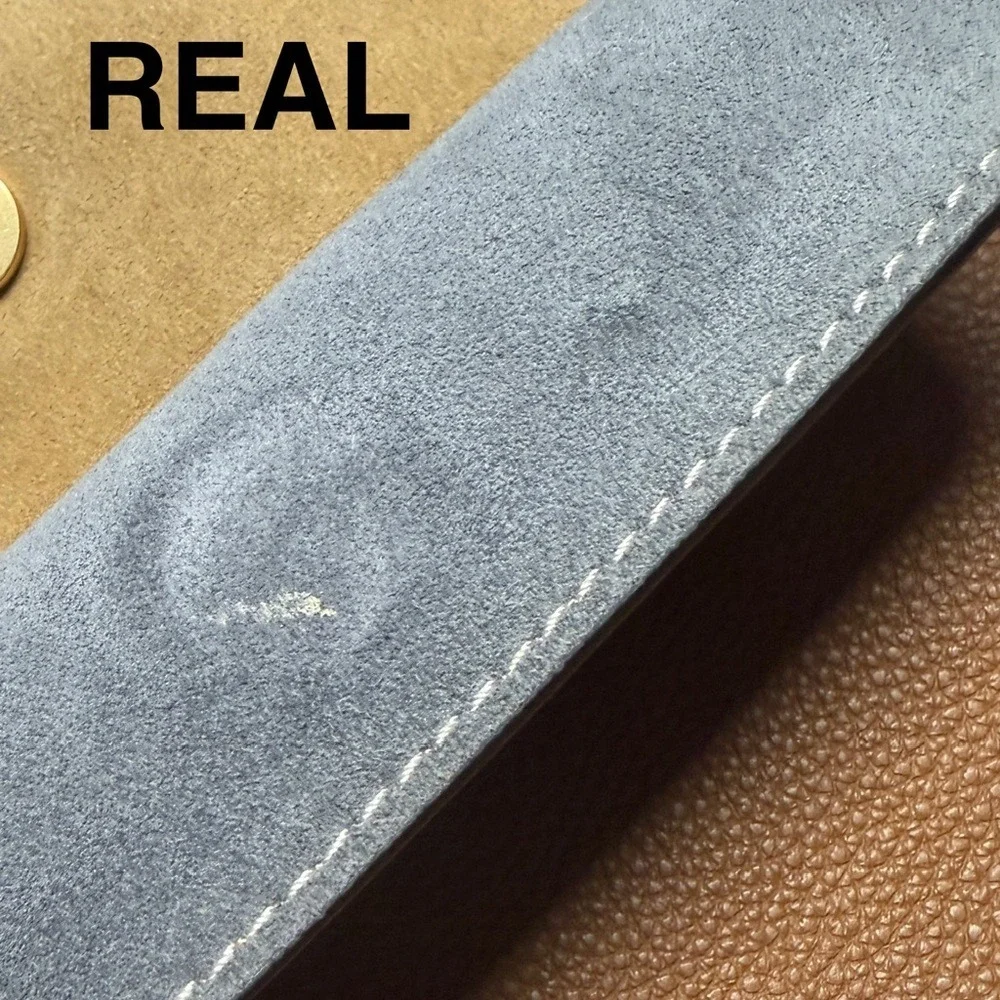 Don't buy a FAKE Tory Burch Lee Radziwill Suede/Leather double bag!